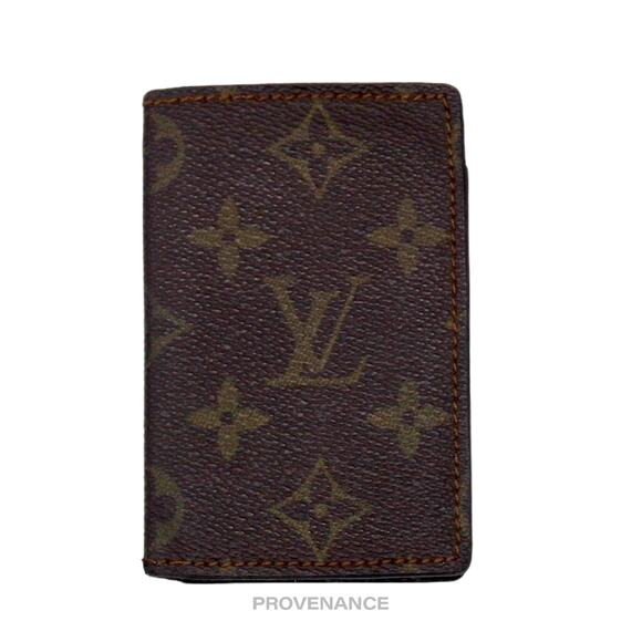 🔴 Louis Vuitton Pocket Organizer Card Wallet  - Monogram Small "f" - Picture 2 of 7